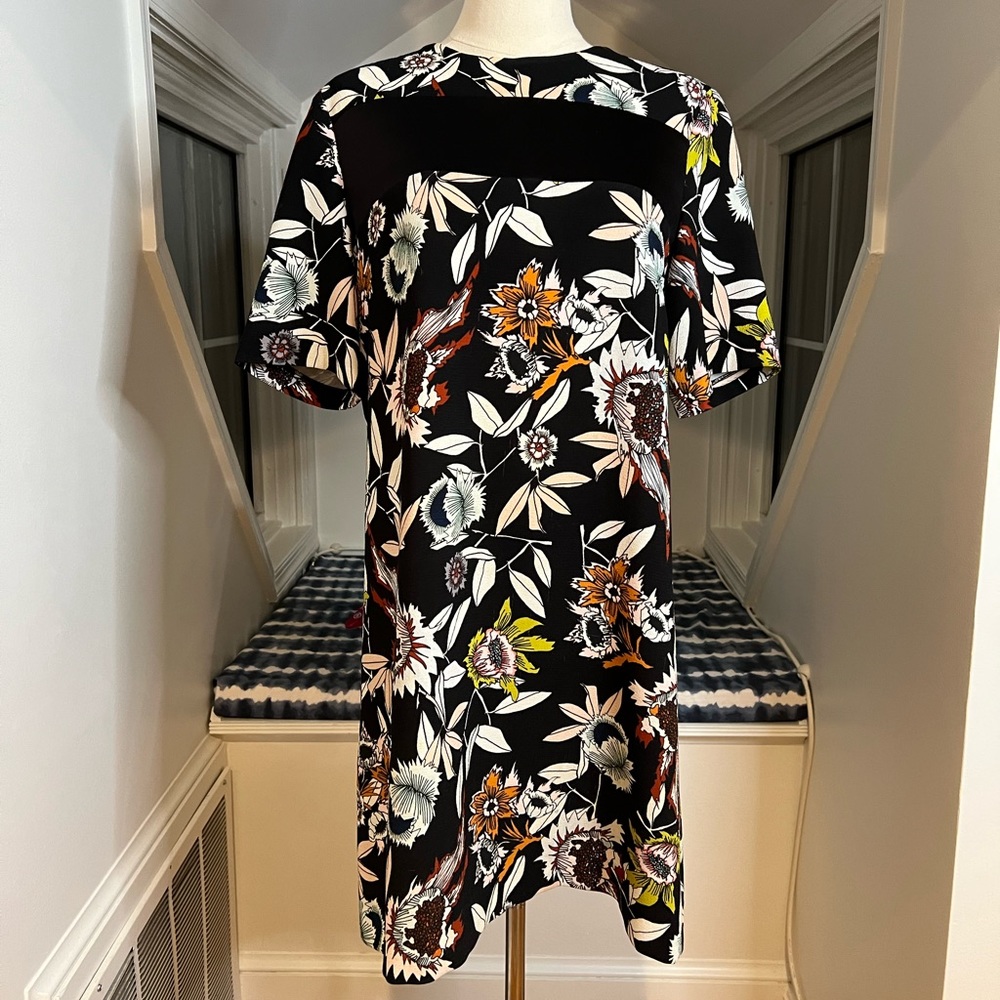 VINTAGE TOPSHOP LONDON Floral Shift Dress